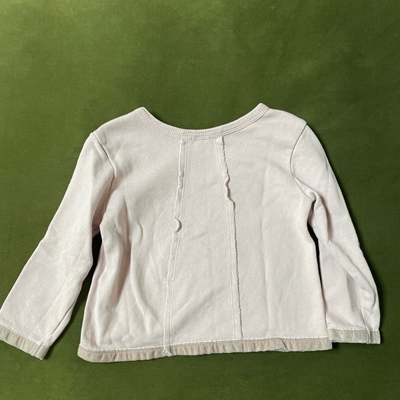 Splendid Light Pink Mixed Media Sweatshirt Little Kid Size 4-5 - Picture 2 of 4